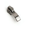 STZ-953418 Nylon Zipper Slider with Silver Pull Tab for No 5 Metal Zip, Non-Locking Mechanism